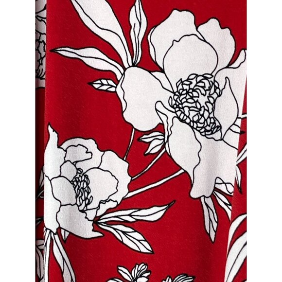 Express Floral Halter Tank Top XS Red White Boho Summer Casual - Picture 8 of 9